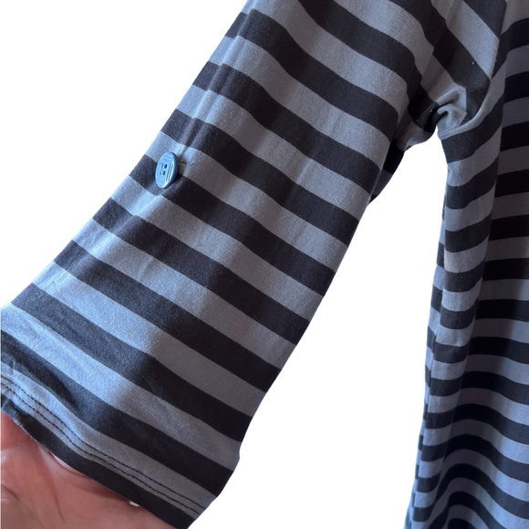 MATILDA JANE | Let’s Get Lost Top with Roll Tab Sleeves Stripes and polka dots - Picture 6 of 8